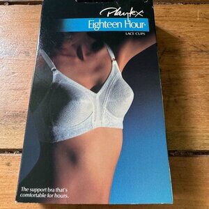 Vintage Playtex Eighteen Hour Bra 38C Lace Cups White New in Box